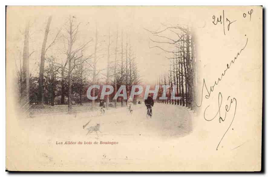 CPA Les Allees du bois de Boulogue 