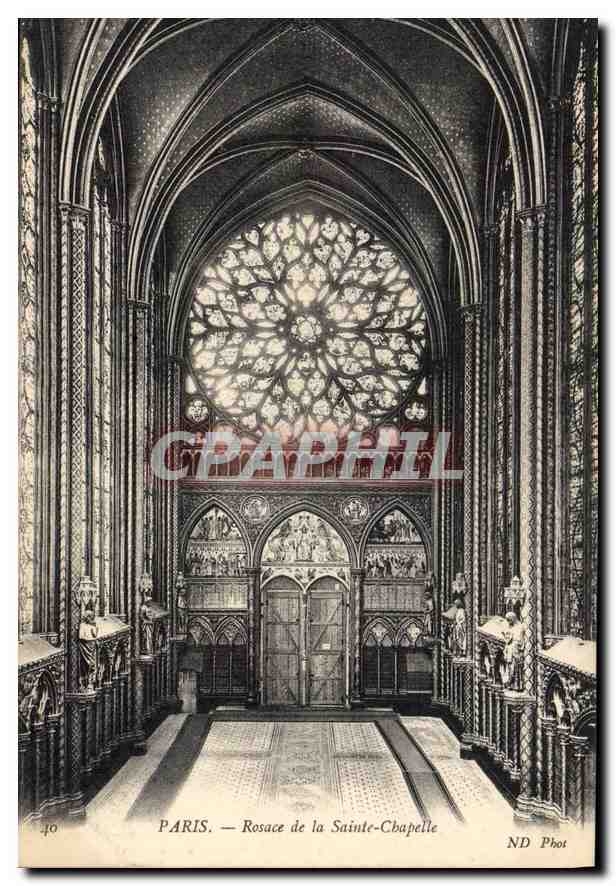 CPA Paris Rosace de la Sainte Chapelle 