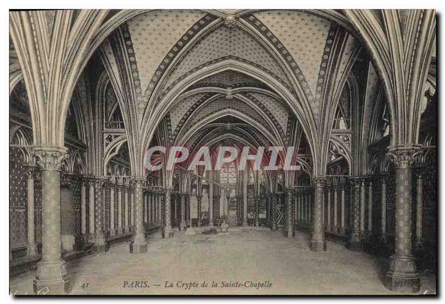 CPA Paris La Crypte de la Sainte Chapelle
