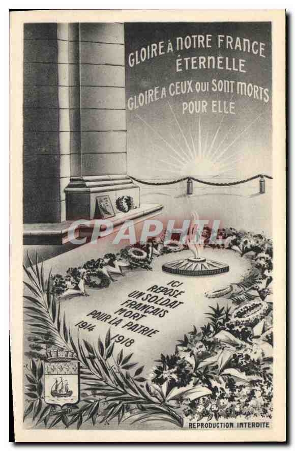 CPA Gloire a Notre France eternelle 