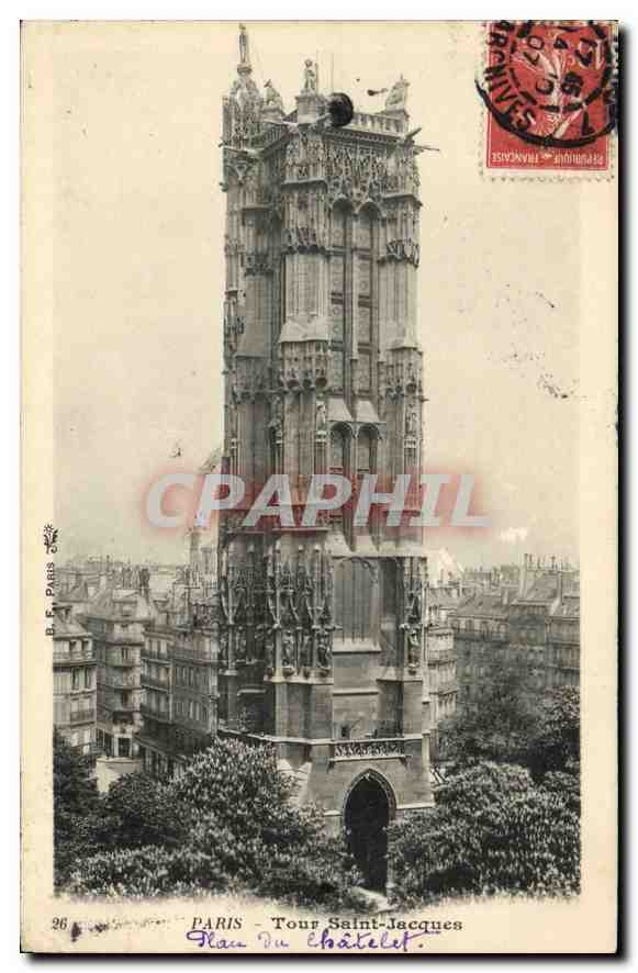 CPA Paris Tour Saint Jacques 