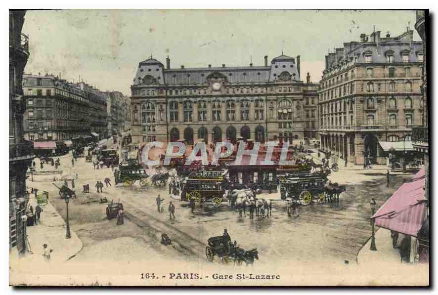 CPA Paris Gare St Lazare 
