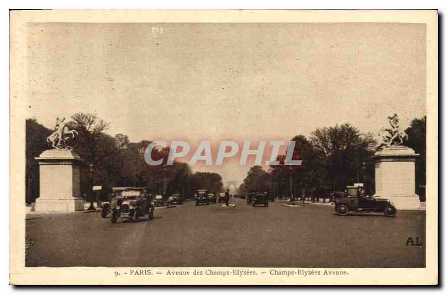 CPA Paris Avenue des Champs Elysees 