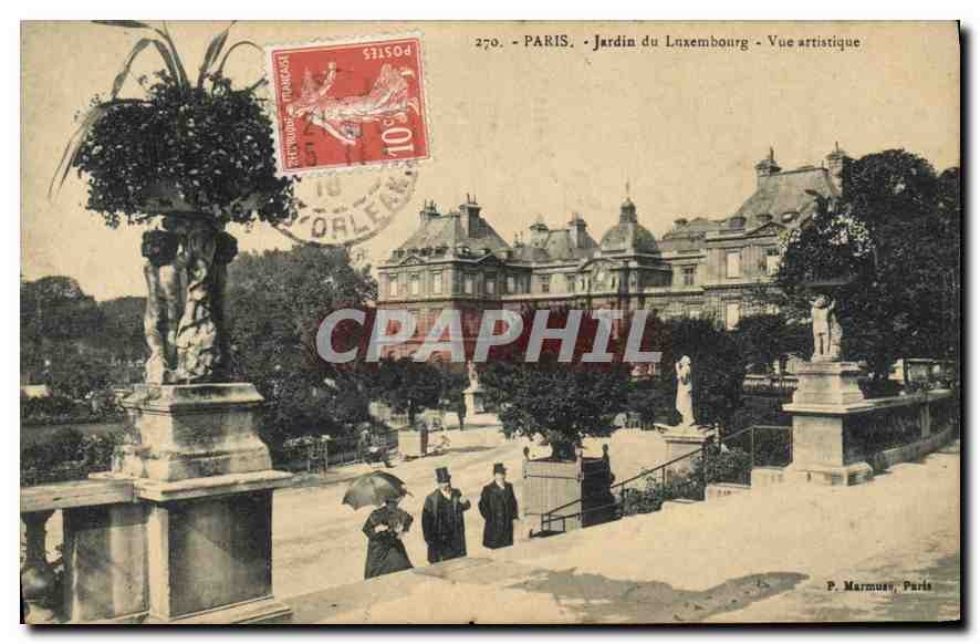 CPA Paris Jardin du Luxembourg vue artistique