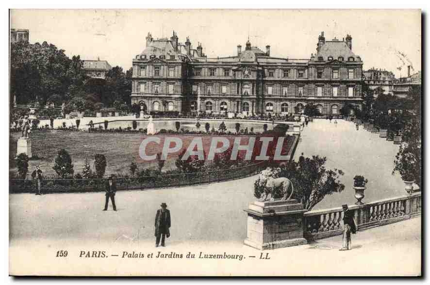 CPA Paris Palais et Jardins du Luxembourg