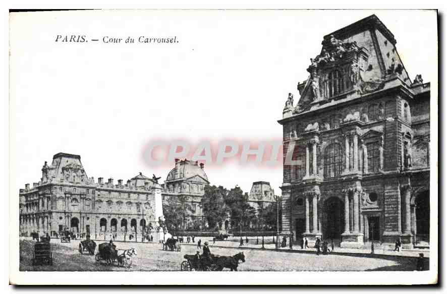 CPA Paris Cour du Carrousel 
