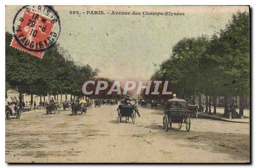 CPA Paris Avenue des Champs Elysees
