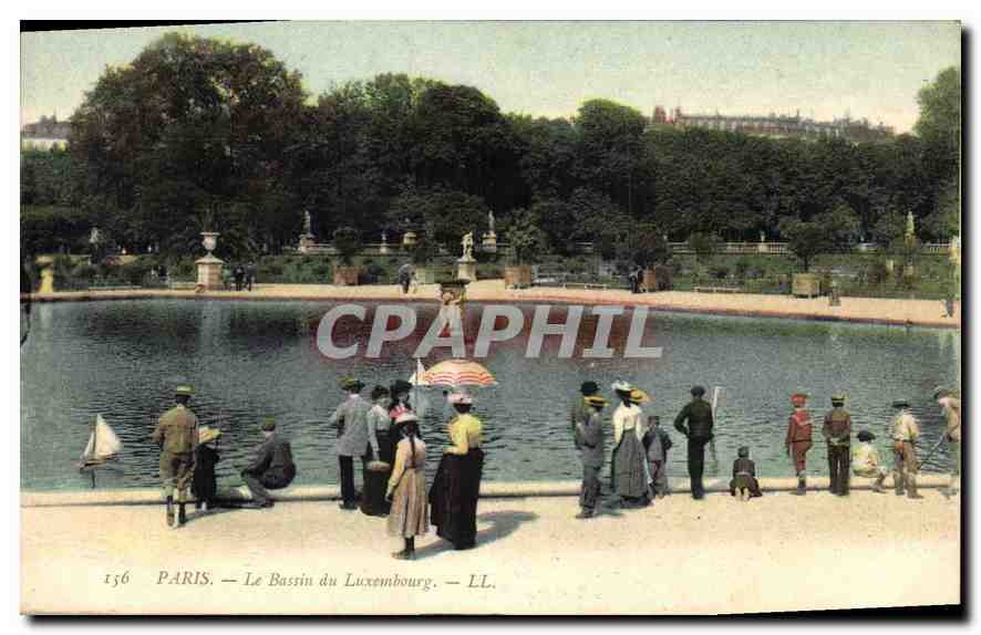 CPA Paris Le Bassin du Luxembourg 