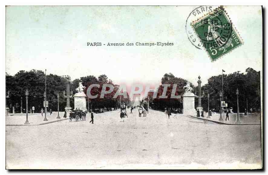 CPA Paris Avenue des Champs Elysees 