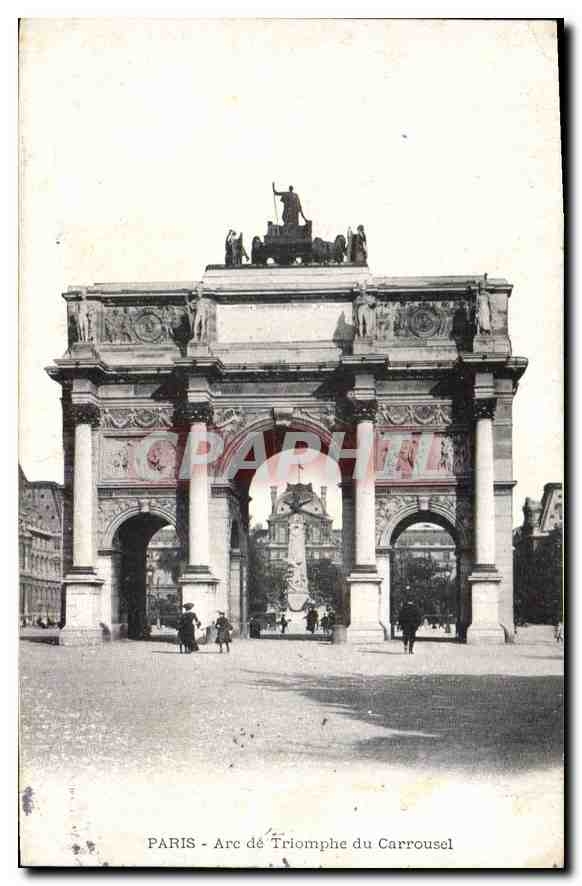 CPA Paris Arc de Triomphe du Carrousel