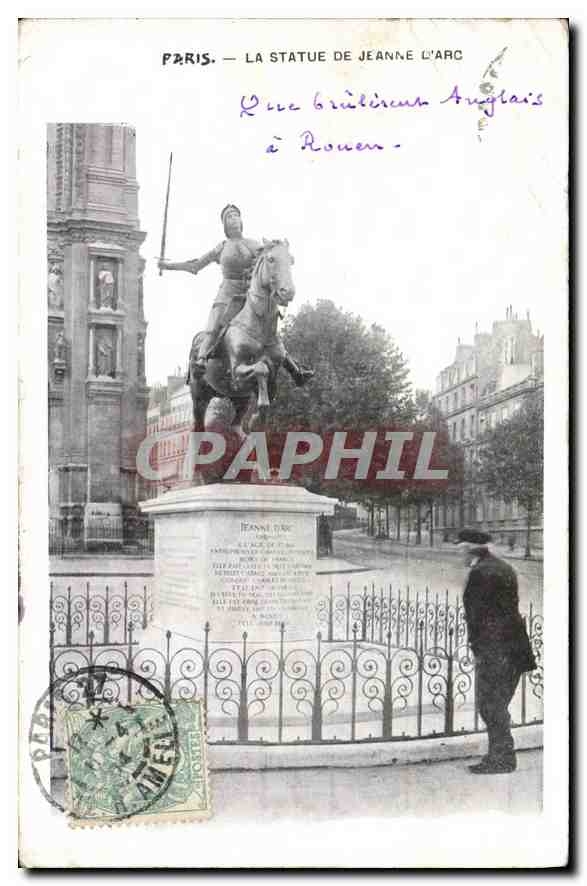 CPA Paris La Statue de Jeanne L'Arc 