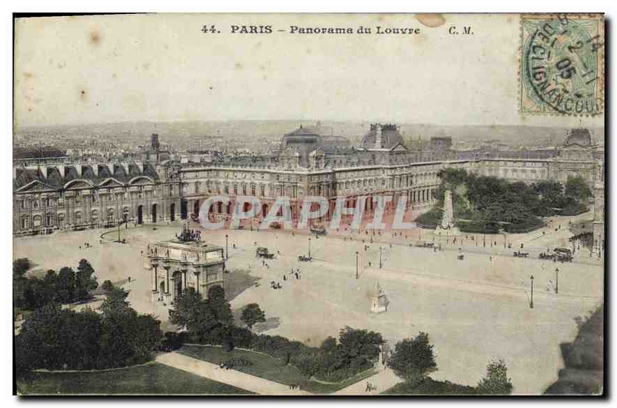 CPA Paris Panorama du Louvre 