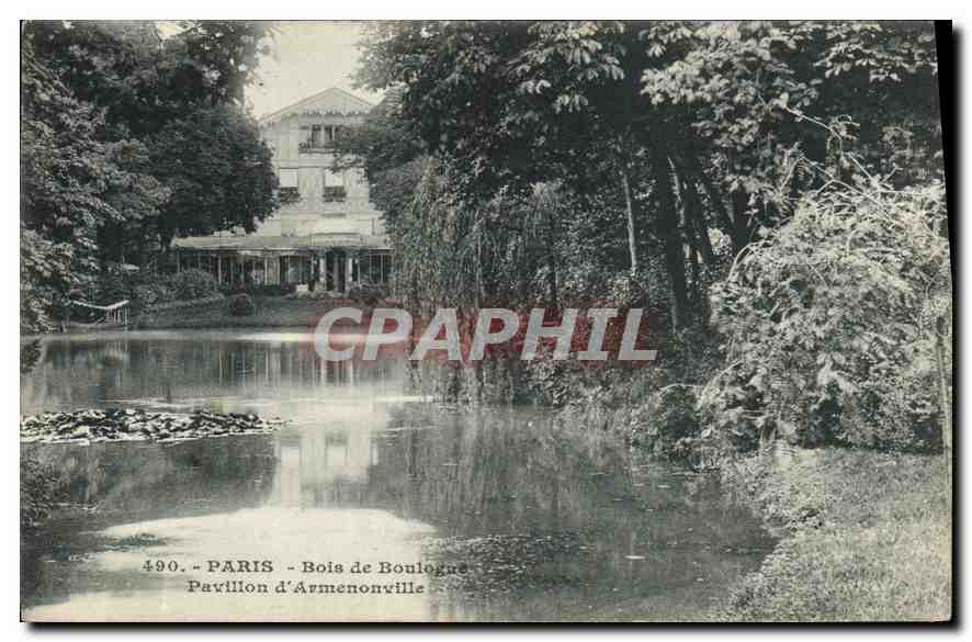 CPA Paris Bois de Boulogue Pavillon d'Armenonville