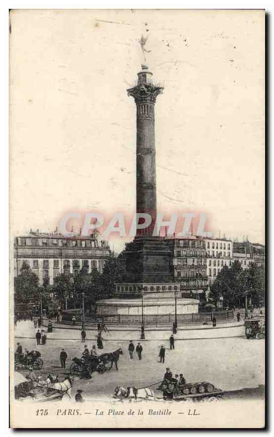 CPA Paris La Place de la Bastille