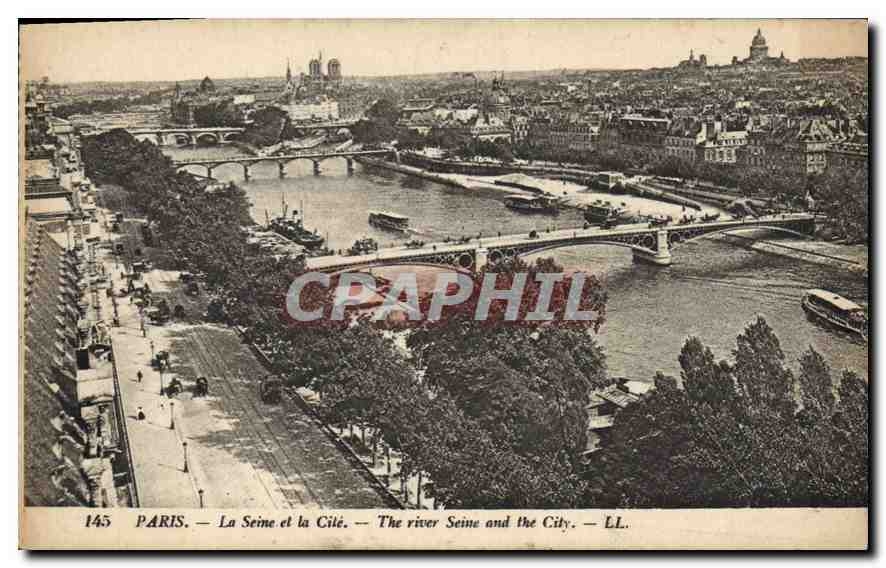 CPA Paris La Seine et la Cite 