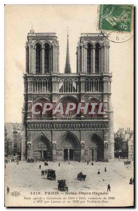CPA Paris Notre Dame facade