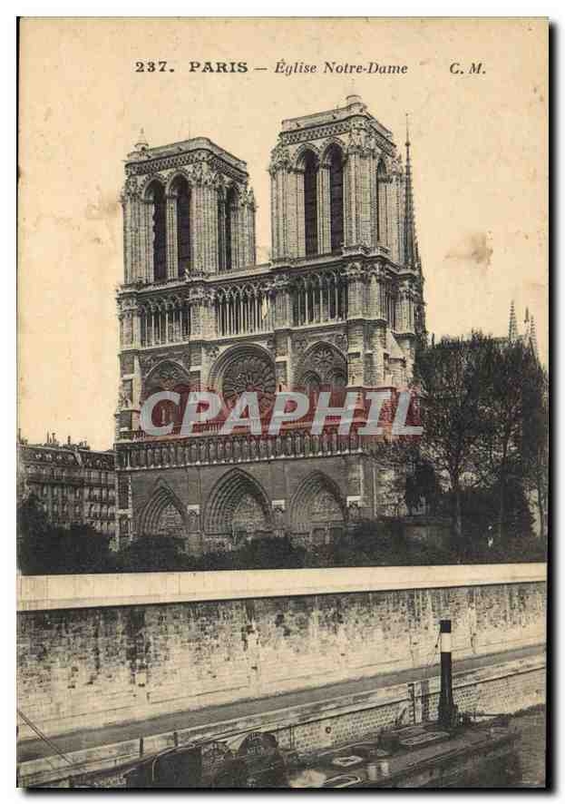 CPA Paris Eglise Notre Dame 