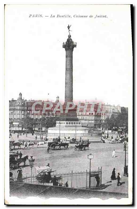 CPA Paris La Bastille Colonne de Juillet 