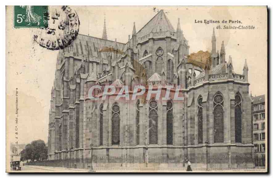 CPA Les Eglise de Paris Sainte Clotilde 