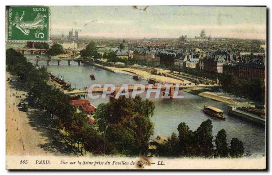CPA Paris Vue sur la Seine prise du Pavillon de Flore 
