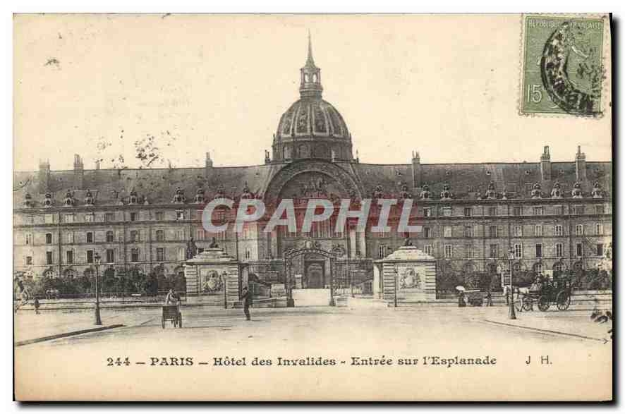 CPA Paris Hotel des Invalides Entree sur l'Esplanade 