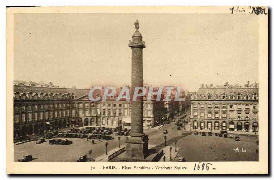 CPA Paris Place Vendome Square 
