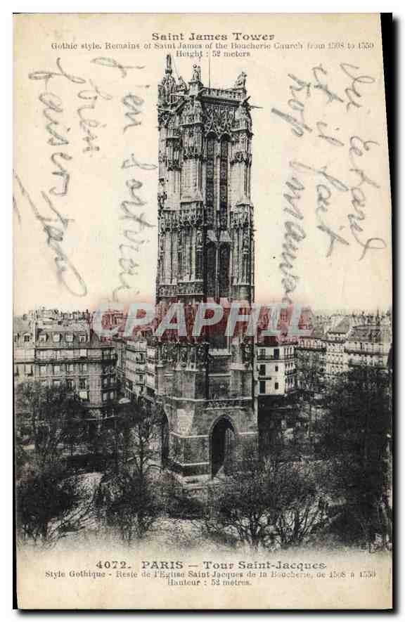 CPA Paris Tour Saint Jacques 
