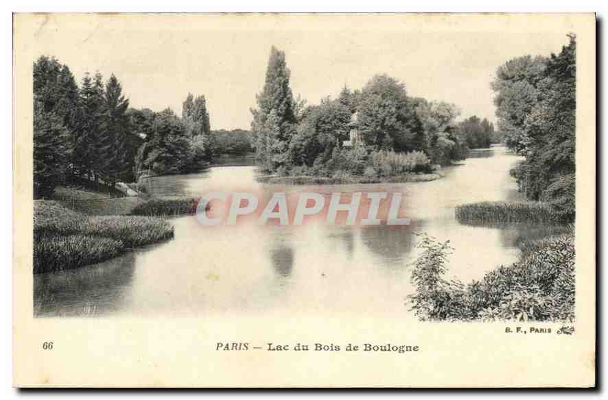 CPA Paris Lac du Bois de Boulogne 