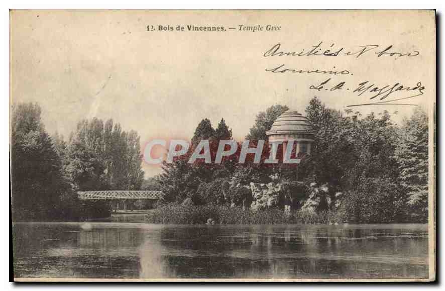 CPA Bois de Vincennes Temple Grec 