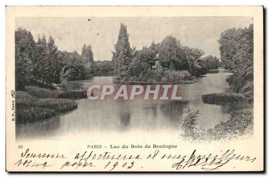 CPA Paris Lac du Bois de Boulogne 