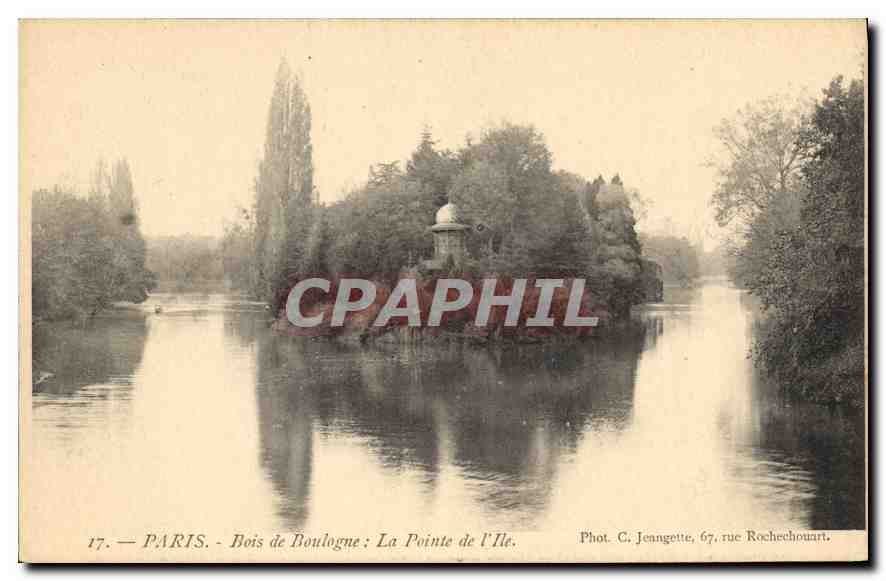 CPA Paris Bois de Boulogne La Pointe de I'lle 