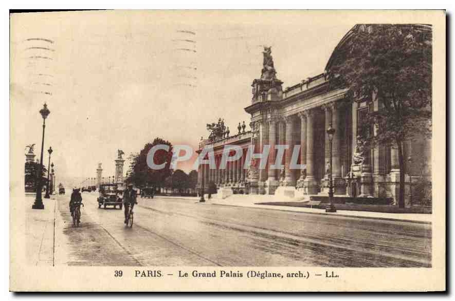 CPA Paris Le Grand Palais Deglane arch 