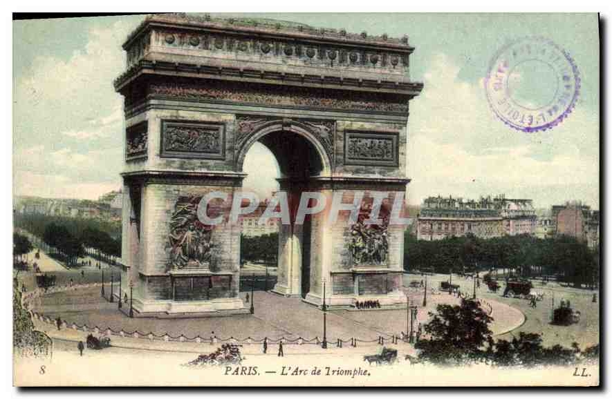 CPA Paris L'Arc de Triomphe 