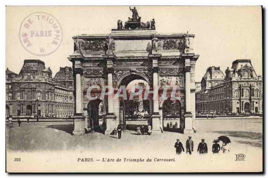 CPA Paris L'Arc de Triomphe du Carrousel