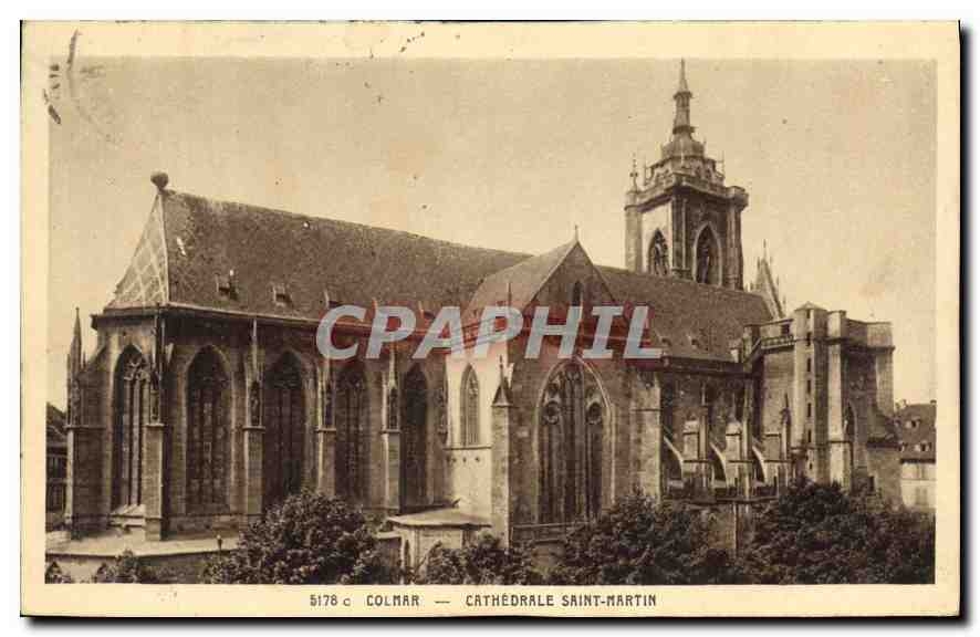 CPA Colmar Cathedrale Saint Martin 