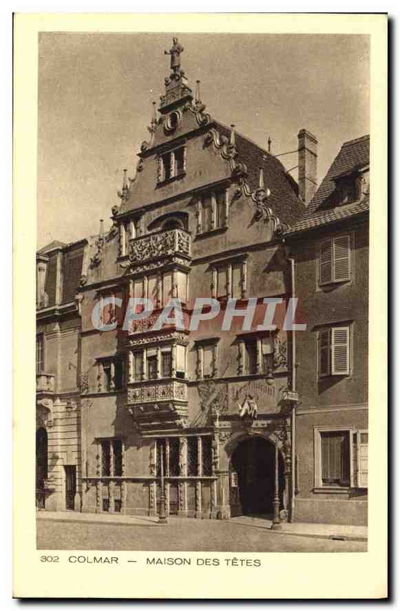 CPA Colmar Maison des Tetes 