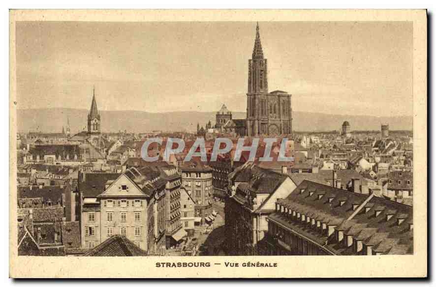 CPA Strasbourg Vue Generale 