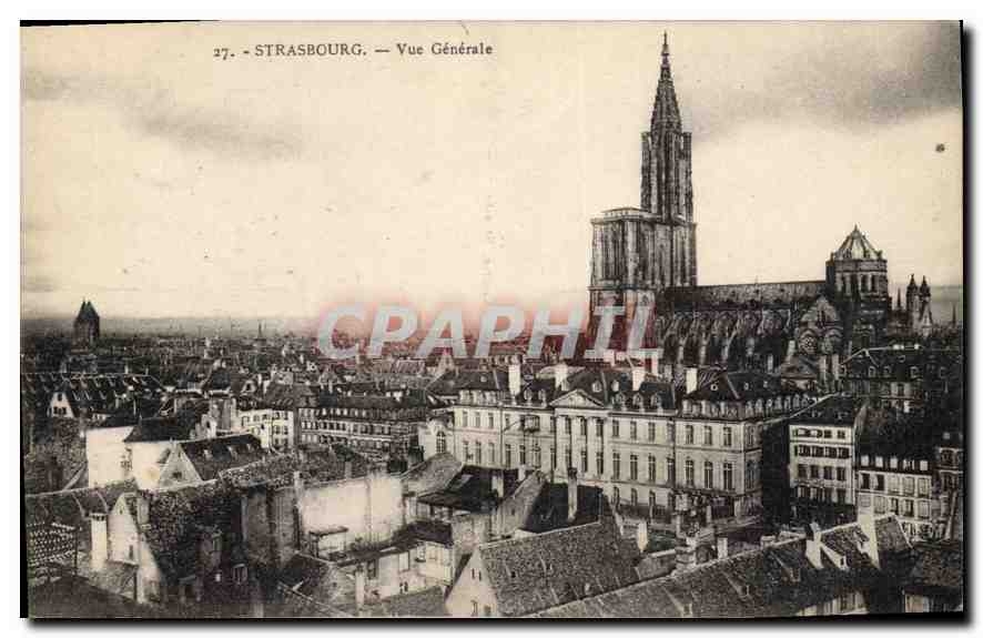 CPA Strasbourg Vue Generale 