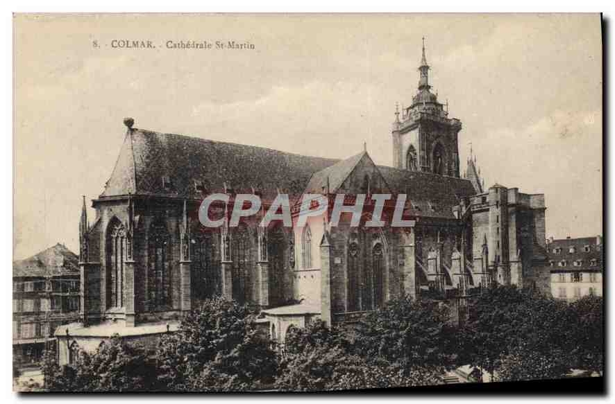 CPA Colmar Cathedrale St Martin 