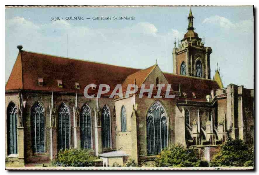 CPA Colmar Cathedrale Saint Martin 