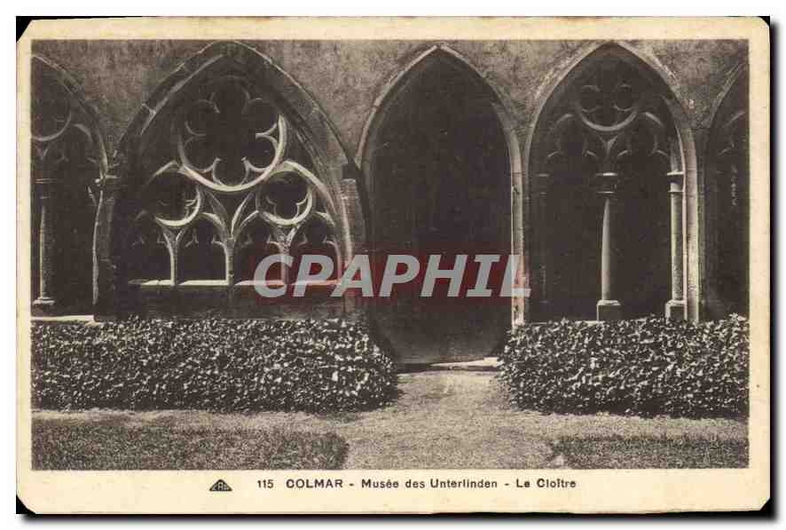 CPA Colmar Musee des Unterlinden Le Cloitre 