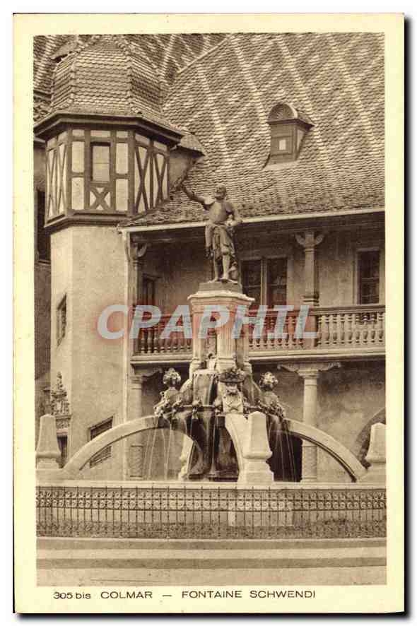 CPA Colmar Fontaine Schwendi 