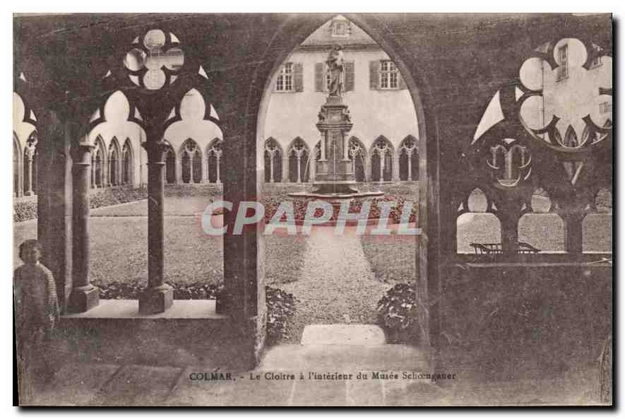 CPA Colmar Le Cloitre a l'interieur du Musee Schoenganer