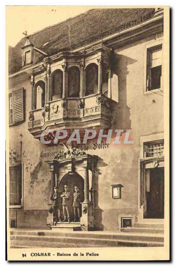 CPA Colmar Balcon de la Police 