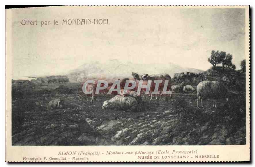 CPA Motons aux paturages Simon