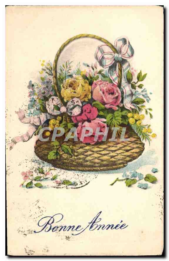 CPA Bonnee Annee Fleurs