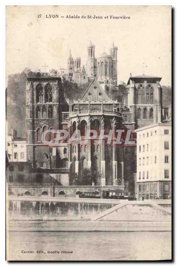 CPA Lyon Abside de St Jean et Fourviere 