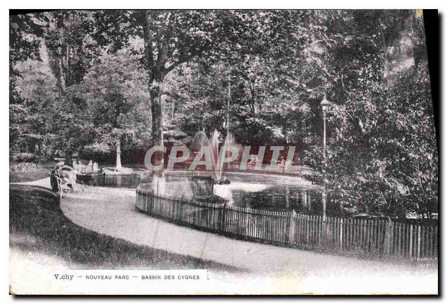 CPA Vichy Nouveau Parc Bassin des Cygnes 