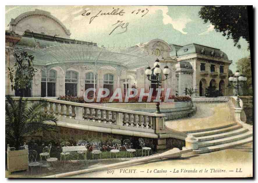 CPA Vichy Le Casino La Veranda et le Theatre 