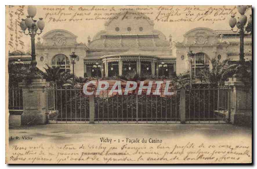 CPA Vichy Facade du Casino 